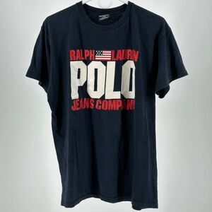 Vintage Polo Jeans Co. Ralph Lauren American Flag Graphic Print T-Shirt Size M